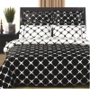 Black & White Bloomingdale 9PC Egyptian cotton Bed in a bag, Full