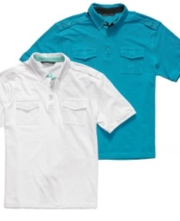 Score big. With this Sean John polo shirt in the lineup, your weekend look is an instant winner. Score big. With this Sean John polo shirt in the lineup, your weekend look is an instant winner.