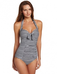 Seafolly Women's Pin Up Halter Maillot One Piece Swimsuit Seafolly Women's Pin Up Halter Maillot One Piece Swimsuit