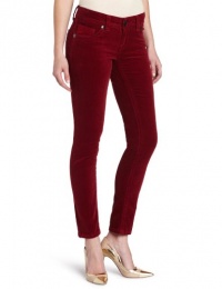 Seven7 Women's Cord Skinny Jean 77 Pocket, Red, 4 Seven7 Women's Cord Skinny Jean 77 Pocket, Red, 4