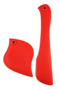 Make My Day Two Birds Silicone Spatula and Scraper Set, Red Make My Day Two Birds Silicone Spatula and Scraper Set, Red