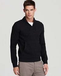 A handsome layer from Theory with an understated cowl neck that evokes modern sophistication and unique designer flair. A handsome layer from Theory with an understated cowl neck that evokes modern sophistication and unique designer flair.