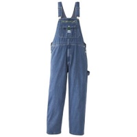 Walls Men's Liberty Relaxed Washed Denim Bib Overalls