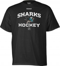 Reebok San Jose Sharks Center Ice Authentic Locker Hockey T-shirt Reebok San Jose Sharks Center Ice Authentic Locker Hockey T-shirt