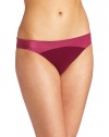 Calvin Klein Women's Satin Sculpt Bikini Underwear, Frosted Pomegranate, Medium