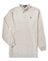 Polo Ralph Lauren Clasic-Fit Long-Sleeved Interlock Polo (Medium, Andover Heather)