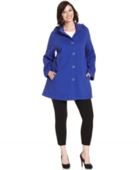 Stay warm and super-cute with Style&co. Sport's plus size jacket, featuring an empire waist. Stay warm and super-cute with Style&co. Sport's plus size jacket, featuring an empire waist.