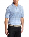 IZOD Men's Oxford Pique Stripe Short Sleeve Shirt
