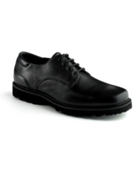 Ruggedly handsome and comfortably casual, the Northfield oxford men's dress shoes have a full-grain waterproof leather upper that is easy to clean and maintain, so it's perfect for unexpected changes in the weather. A padded collar and tongue provide cushioned comfort and helps prevent blisters. Imported. Ruggedly handsome and comfortably casual, the Northfield oxford men's dress shoes have a full-grain waterproof leather upper that is easy to clean and maintain, so it's perfect for unexpected changes in the weather. A padded collar and tongue provide cushioned comfort and helps prevent blisters. Imported.