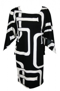 INC International Concepts Womens Petite Chain Print Dress INC International Concepts Womens Petite Chain Print Dress