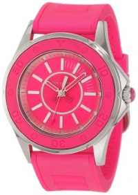 Juicy Couture Women's 1900872 Rich Girl Neon Pink Jelly Strap Watch Juicy Couture Women's 1900872 Rich Girl Neon Pink Jelly Strap Watch