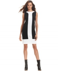 Graphic colorblocking lends a modern touch to Fever's easy dress - wear it with bare legs and boots for day-to-night style! Graphic colorblocking lends a modern touch to Fever's easy dress - wear it with bare legs and boots for day-to-night style!