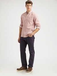 From business-casual Fridays to long weekend getaways, this classic straight-leg, set in a cool cotton-twill, is versatile with effortless style to match.Six-pocket styleInseam, about 3498% cotton/2% elastaneMachine washImported From business-casual Fridays to long weekend getaways, this classic straight-leg, set in a cool cotton-twill, is versatile with effortless style to match.Six-pocket styleInseam, about 3498% cotton/2% elastaneMachine washImported