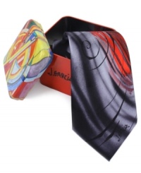 With a smoky, visually textured pattern, this Jerry Garcia tie amps up your work wardrobe in an instant. With a smoky, visually textured pattern, this Jerry Garcia tie amps up your work wardrobe in an instant.