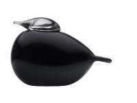 iittala Birds by Toikka Glass Bird, Puffball, Black iittala Birds by Toikka Glass Bird, Puffball, Black