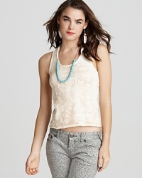 Free People Top - Toosaloosa Floral Lace Tank Free People Top - Toosaloosa Floral Lace Tank