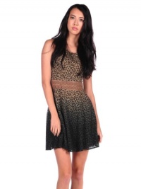 Free People Womens Leopard Daisy Dress - Tea - 6 Free People Womens Leopard Daisy Dress - Tea - 6