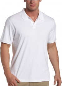 Calvin Klein Men's Short Sleeve Liquid Cotton Polo, White, X-Large