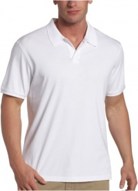 Calvin Klein Men's Short Sleeve Liquid Cotton Polo, White, X-Large Calvin Klein Men's Short Sleeve Liquid Cotton Polo, White, X-Large