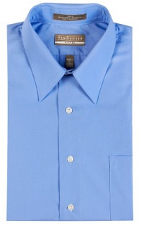 Van Heusen Men's Fitted Wrinkle Free Poplin Solid Shirt