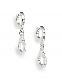THE LOOKHandcuff drop earringsSmooth, polished goldPiercedTHE FITDrop, about 1¼THE MATERIAL14k white goldORIGINImported THE LOOKHandcuff drop earringsSmooth, polished goldPiercedTHE FITDrop, about 1¼THE MATERIAL14k white goldORIGINImported