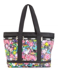 In colorful ripstop nylon, the Travel Tote by LeSportsac combines practicality with fresh style.