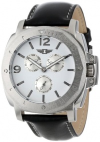 I By Invicta Men's 41703-002 Stainless Steel Black leather Watch I By Invicta Men's 41703-002 Stainless Steel Black leather Watch