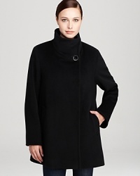 No wardrobe is complete without a classic wool coat, and this funnel neck style from Cinzia Rocca makes a chic, versatile choice. No wardrobe is complete without a classic wool coat, and this funnel neck style from Cinzia Rocca makes a chic, versatile choice.