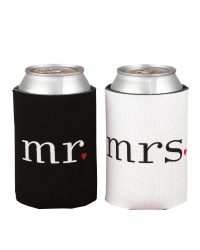 Hortense B. Hewitt Wedding Accessories Mr. and Mrs. Can Coolers Gift Set