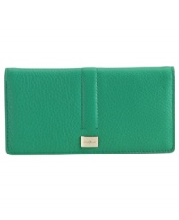 Slim yet organized, with substantial style, the Village wallet is crafted from Cole Haan's signature soft pebble grain leather. Slim yet organized, with substantial style, the Village wallet is crafted from Cole Haan's signature soft pebble grain leather.