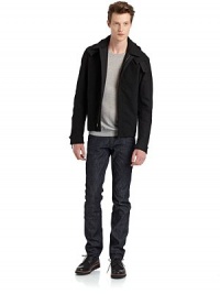 THE LOOKLamb fur collarConcealed front zip closureLong sleeves with leather panels and zipper detail Epaulettes Chest and front flap snap pocketsBack contoured gun flapBack vents with grip-tape closureOne inside open pocketInside backpack straps for carrying easeTHE MATERIALCottonTrim: leatherTrim: lamb furFully linedCARE & ORIGINDry clean by fur specialistMade in ItalyFur Origin: Italy THE LOOKLamb fur collarConcealed front zip closureLong sleeves with leather panels and zipper detail Epaulettes Chest and front flap snap pocketsBack contoured gun flapBack vents with grip-tape closureOne inside open pocketInside backpack straps for carrying easeTHE MATERIALCottonTrim: leatherTrim: lamb furFully linedCARE & ORIGINDry clean by fur specialistMade in ItalyFur Origin: Italy