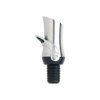 The OXO two-in-one Wine Stopper-Pourer is perfect for both the wine connoisseur to the casual entertainer. A soft, comfortable lever seals the bottle for short-term storage while the countered spout reduces drips and spills while pouring. The OXO two-in-one Wine Stopper-Pourer is perfect for both the wine connoisseur to the casual entertainer. A soft, comfortable lever seals the bottle for short-term storage while the countered spout reduces drips and spills while pouring.