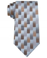 Square off in your wardrobe. This John Ashford tie brings a sophisticated pattern into play. Square off in your wardrobe. This John Ashford tie brings a sophisticated pattern into play.