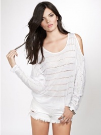GUESS Knit Cold-Shoulder Top GUESS Knit Cold-Shoulder Top
