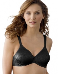 Bali Live It Up Pretty Jacquard Underwire Bra, 34DD-Black Jacquard