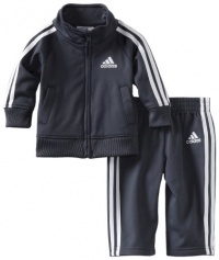 adidas Baby-Boys Infant Core Tricot Set, Gray, 6 Months