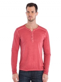GUESS Hart Slit-Neck Henley GUESS Hart Slit-Neck Henley
