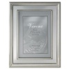 Lawrence Frames 5 by 7-Inch Silver Plated Metal Picture Frame, Brushed Silver Inner Panel