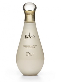 A silky, bubbly cleansing formula shimmering with pearl and hints of golden amber. Enriched with the calming, relaxing powers of ylang ylang and J'Adore's lushly fragrant bouquet of fruity floral essences. Transforms your shower and bath into an experience you'll adore. Elegant non-breakable bottle with golden accents. 6.8 oz. A silky, bubbly cleansing formula shimmering with pearl and hints of golden amber. Enriched with the calming, relaxing powers of ylang ylang and J'Adore's lushly fragrant bouquet of fruity floral essences. Transforms your shower and bath into an experience you'll adore. Elegant non-breakable bottle with golden accents. 6.8 oz.