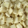 Cream Matte Tila Beads 7.2 Gram Tube By Miyuki Are a 2 Hole Flat Square Seed Bead 5x5mm 1.9mm Thick with .8mm Holes