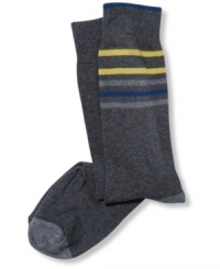 Stay comfortable and cool with these striped socks from Kenneth Cole Reaction.