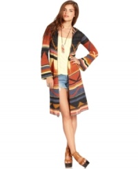 An allover southwest-inspired print makes this Free People cardigan a hot summer layering piece! An allover southwest-inspired print makes this Free People cardigan a hot summer layering piece!