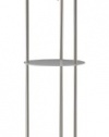 Adesso 3666-22 Holden Shelf Floor Lamp, Satin Steel Finish