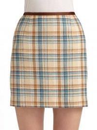 THE LOOKRibbon waistbandWaist dartsConcealed back zipperTHE FITAbout 16 from natural waistTHE MATERIAL60% wool/40% viscoseAcetate liningCARE & ORIGINDry cleanImported THE LOOKRibbon waistbandWaist dartsConcealed back zipperTHE FITAbout 16 from natural waistTHE MATERIAL60% wool/40% viscoseAcetate liningCARE & ORIGINDry cleanImported