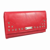 Kenneth Cole Reaction Double Flap Womens Clutch Wallet (KC-181507-Red) Kenneth Cole Reaction Double Flap Womens Clutch Wallet (KC-181507-Red)