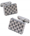 Get hired over and over again with these basket weave cufflinks by Donald J. Trump.