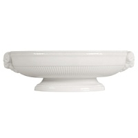 Edme large cakestand by Wedgwood. Wedgwood marks the 100th anniversary of its classic Edme collection with a refreshing update of its timeless pattern. A new antique white glaze enhances the elegant colannade embossment and laurel motif accent pieces. Sophisticated shapes and generously sized pieces make this pattern ideal for today's lifestyle. Edme large cakestand by Wedgwood. Wedgwood marks the 100th anniversary of its classic Edme collection with a refreshing update of its timeless pattern. A new antique white glaze enhances the elegant colannade embossment and laurel motif accent pieces. Sophisticated shapes and generously sized pieces make this pattern ideal for today's lifestyle.