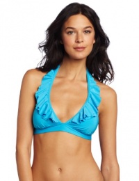 Kenneth Cole Reaction Women's Ruffle-Licious Banded Halter Top Kenneth Cole Reaction Women's Ruffle-Licious Banded Halter Top