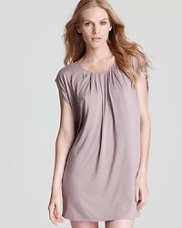 A sumptuously soft chemise perfect for late-night lounging from Calvin Klein Underwear. A sumptuously soft chemise perfect for late-night lounging from Calvin Klein Underwear.