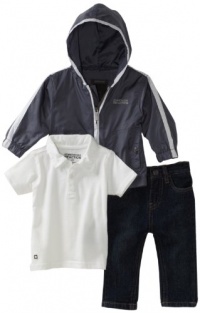 Kenneth Cole Baby-boys Infant Kc 3 Piece Pant Set, Gray, 18 Months